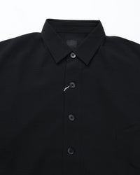 maillot / shadow check s/s big shirt BLACK