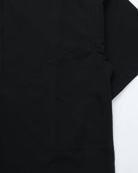 maillot / shadow check s/s big shirt BLACK