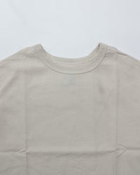 maillot / linen rich back tuck half sleeve shirt-Tee IVORY