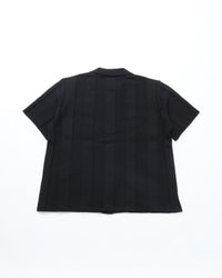 COOHEM / LINKS STRIPE KNIT S/T BLACK