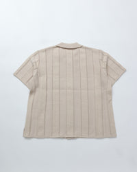 COOHEM / LINKS STRIPE KNIT S/T ECRU