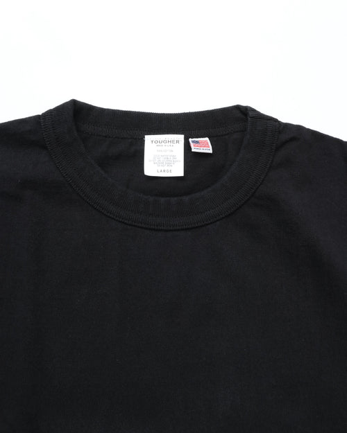 TOUGHER   BREA S/S TEE  SOLID BLANK BLACK