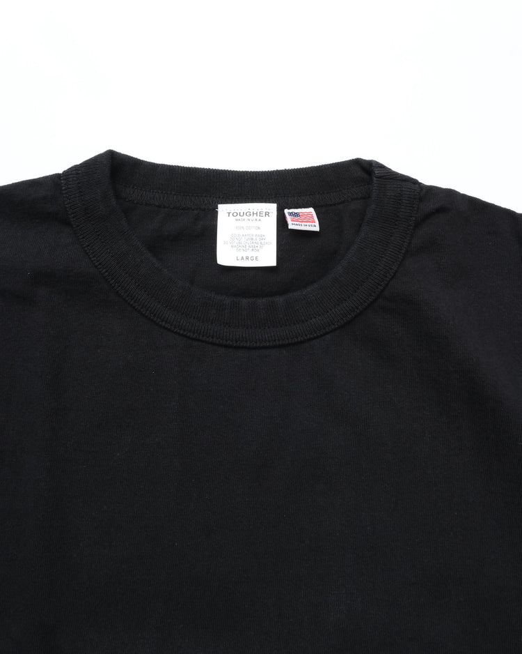 TOUGHER /  BREA S/S TEE  SOLID BLANK BLACK