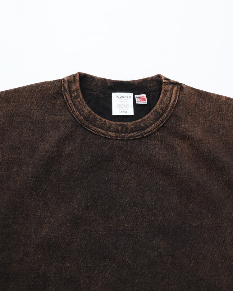 TOUGHER /  BREA S/S TEE   CHEMICAL BLANK  BLACK BLEACH