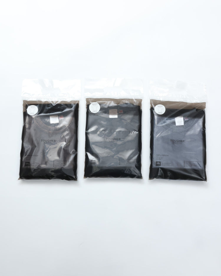 TOUGHER / BREA S/S TEE SOLID BLANK BLACK