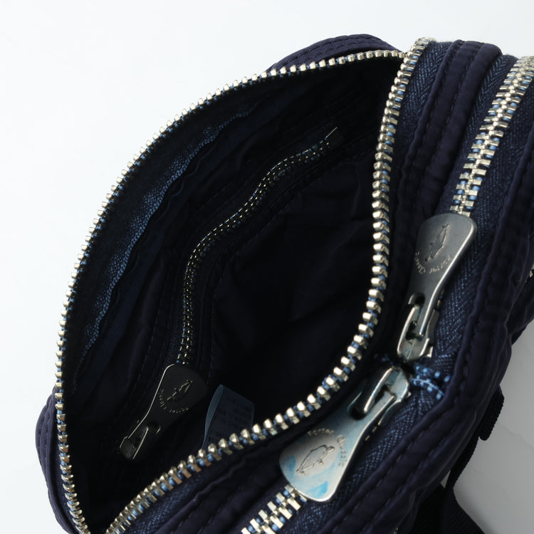 PORTER CLASSIC  SUPER NYLON SIMPLE SHOULDER BAG MINI BLUE