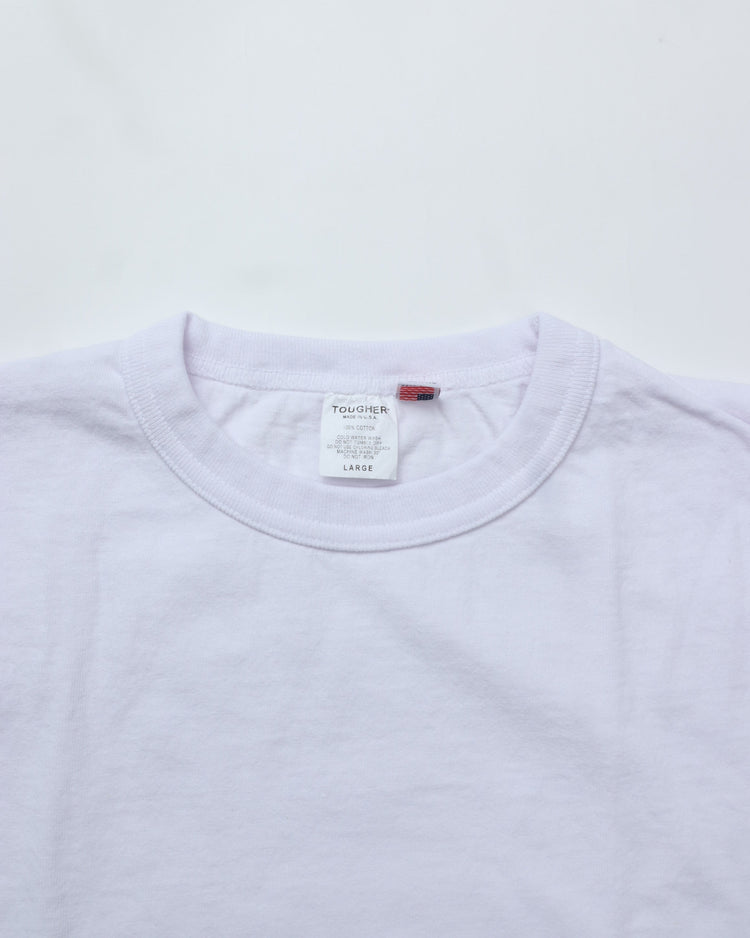 TOUGHER /  BREA S/S TEE  SOLID BLANK WHITE