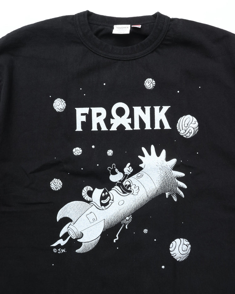 TOUGHER / BREA S/S TEE BLACK&amp;WHITE BLACK