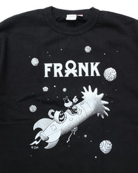 TOUGHER /  BREA S/S TEE　BLACK&WHITE BLACK