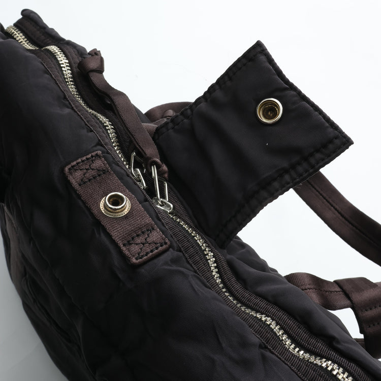 PORTER CLASSIC  SUPER NYLON TRAVEL BAG M BLACK