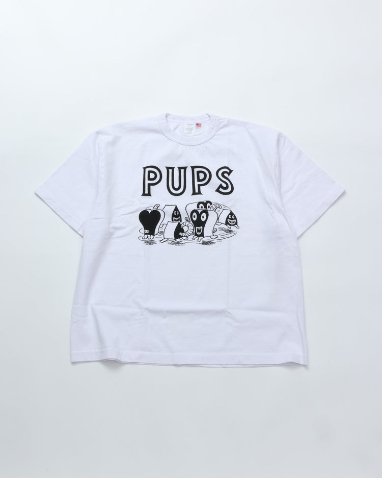 TOUGHER /  BREA S/S TEE　BLACK&WHITE WHITE