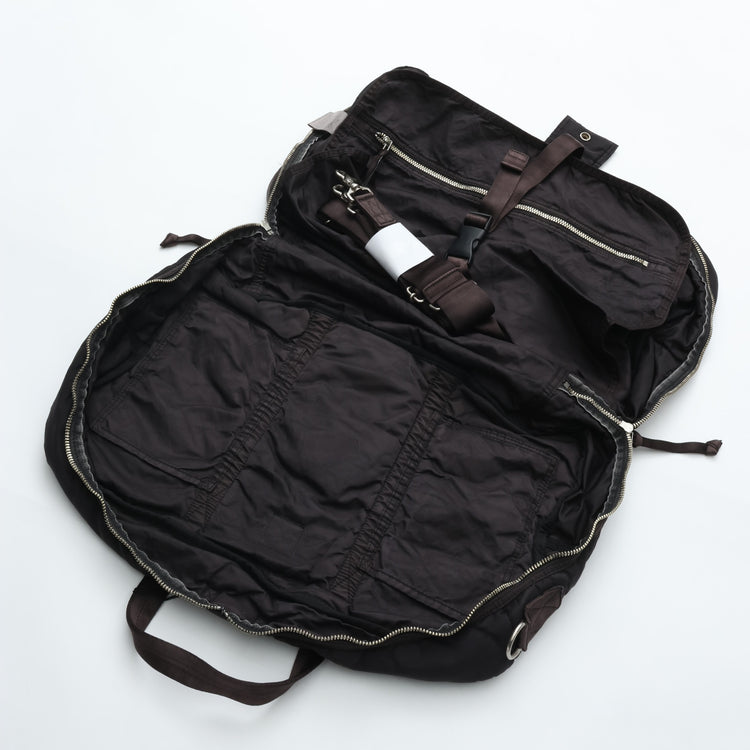 PORTER CLASSIC  SUPER NYLON TRAVEL BAG M BLACK