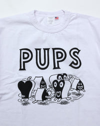 TOUGHER /  BREA S/S TEE　BLACK&WHITE WHITE