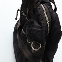 PORTER CLASSIC  SUPER NYLON TRAVEL BAG M BLACK