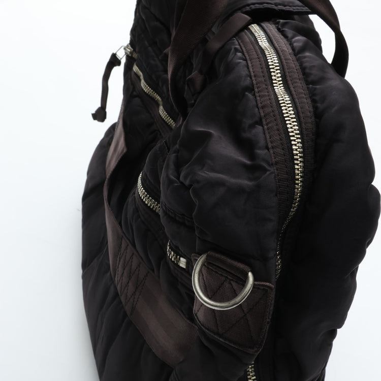 PORTER CLASSIC  SUPER NYLON TRAVEL BAG M BLACK