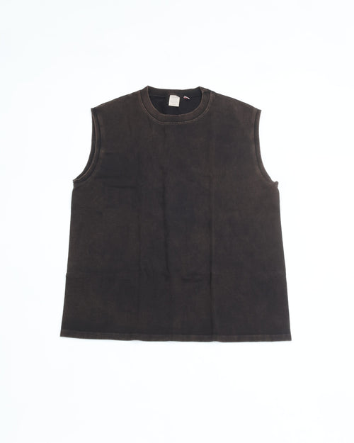 TOUGHER   BREA SLEEVELESS CHEMICAL BLANK Bleach BLACK