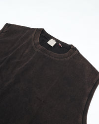 TOUGHER   BREA SLEEVELESS CHEMICAL BLANK Bleach BLACK