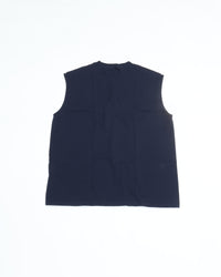 TOUGHER   BREA SLEEVELESS SOLID BLANK Yankees NAVY