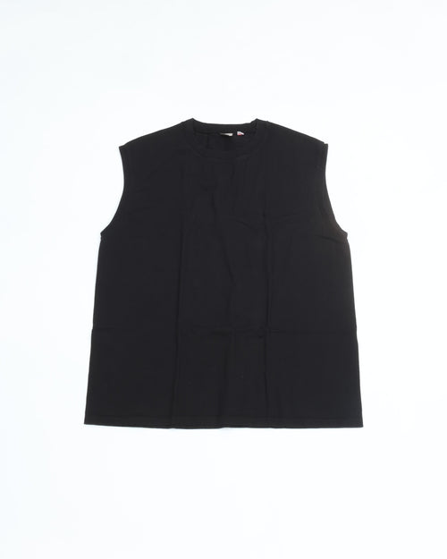 TOUGHER / BREA S/S TEE SOLID BLANK BLACK