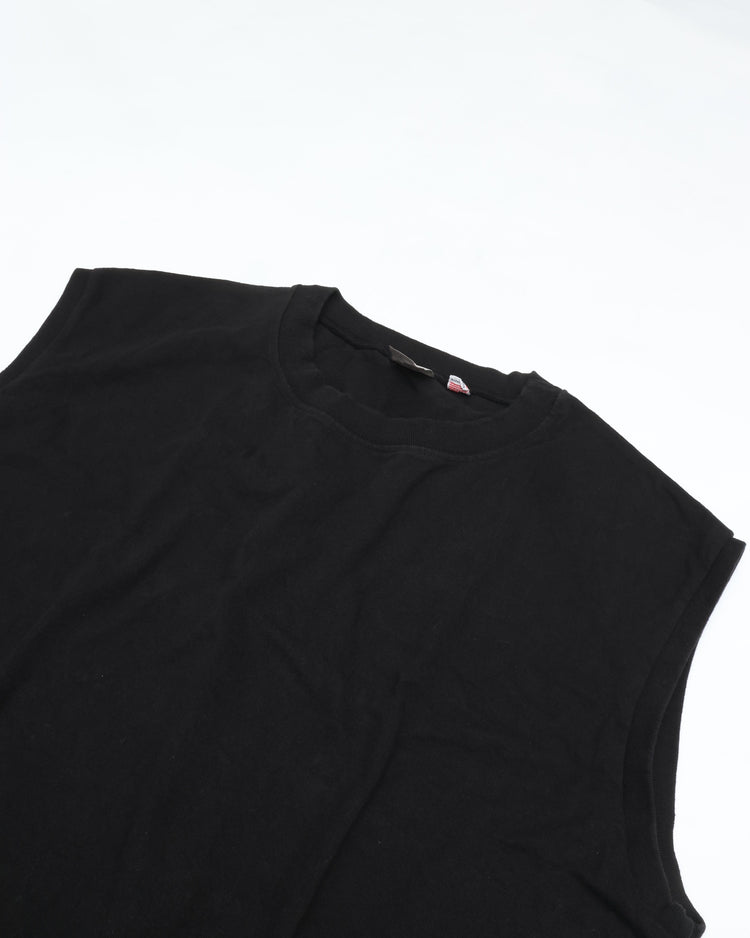 TOUGHER / BREA S/S TEE SOLID BLANK BLACK