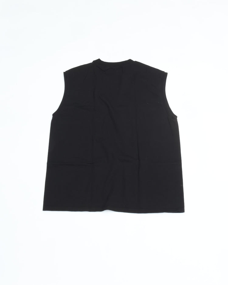 TOUGHER / BREA S/S TEE SOLID BLANK BLACK