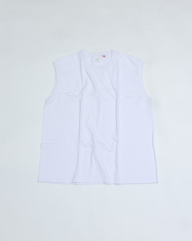 TOUGHER   BREA SLEEVELESS SOLID BLANK WHITE