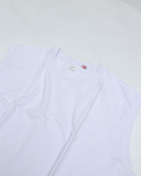 TOUGHER   BREA SLEEVELESS SOLID BLANK WHITE