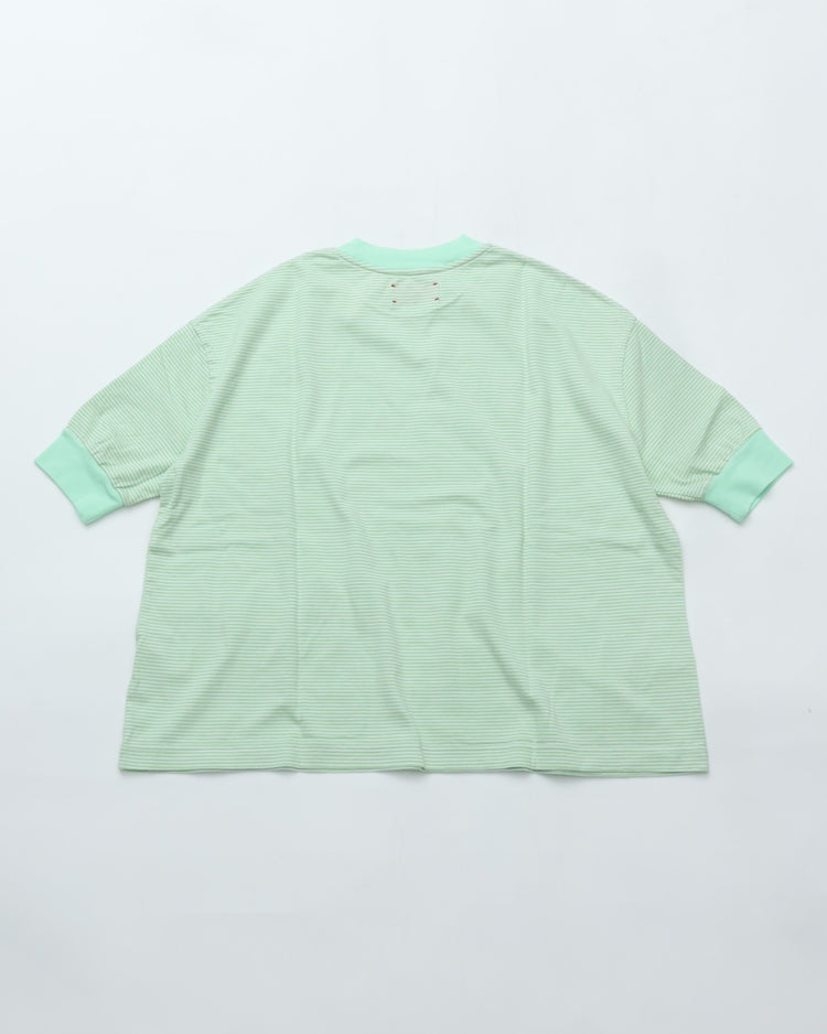 MEYAME  BORDER HALF SLEEVE TEE MEY-2438 GREEN