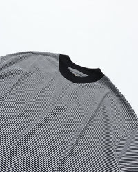 MEYAME  BORDER HALF SLEEVE TEE MEY-2438 BLACK