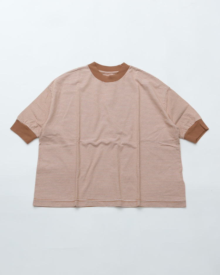 MEYAME  BORDER HALF SLEEVE TEE MEY-2438 BROWN