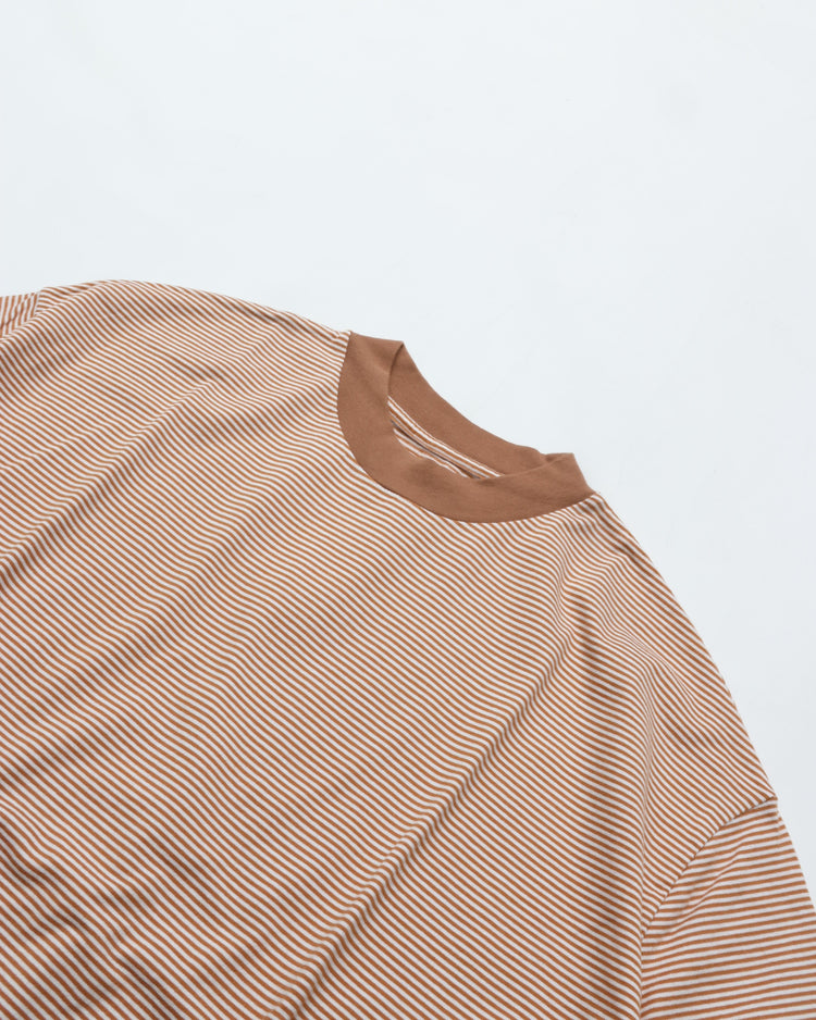 MEYAME  BORDER HALF SLEEVE TEE MEY-2438 BROWN