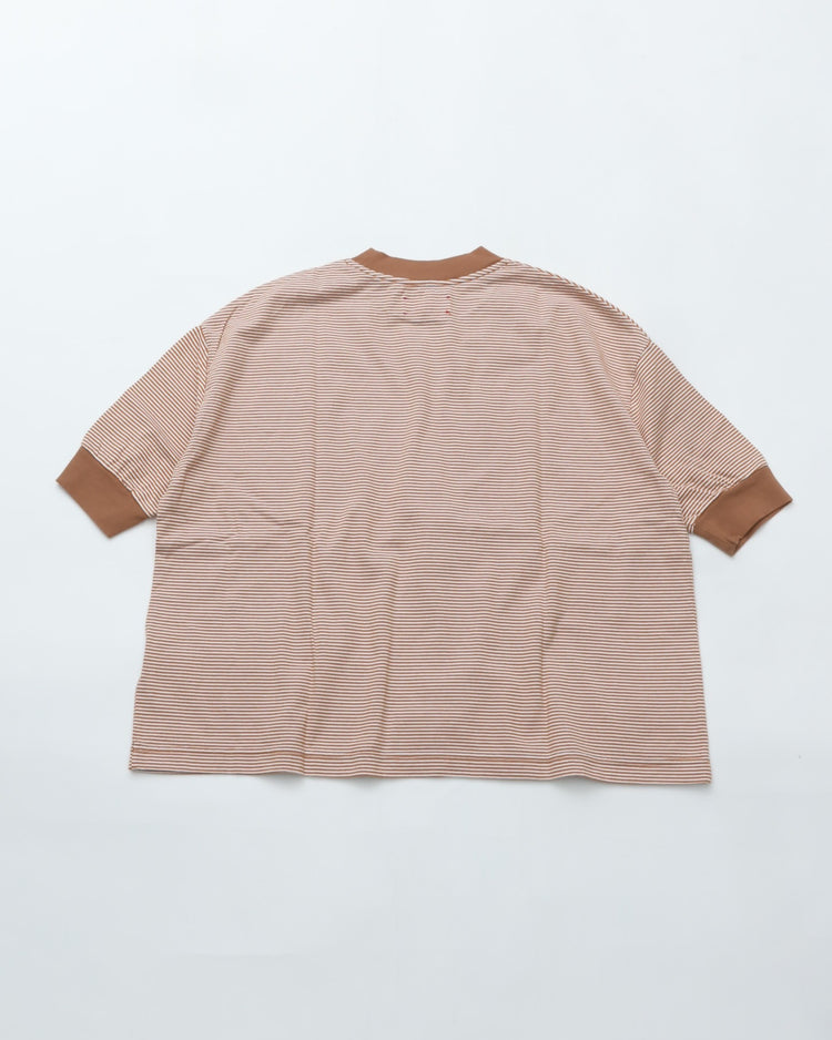 MEYAME  BORDER HALF SLEEVE TEE MEY-2438 BROWN