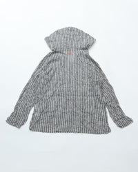 MEYAME  STRIPED LIGHT PARKA MEY-2430 BLACK