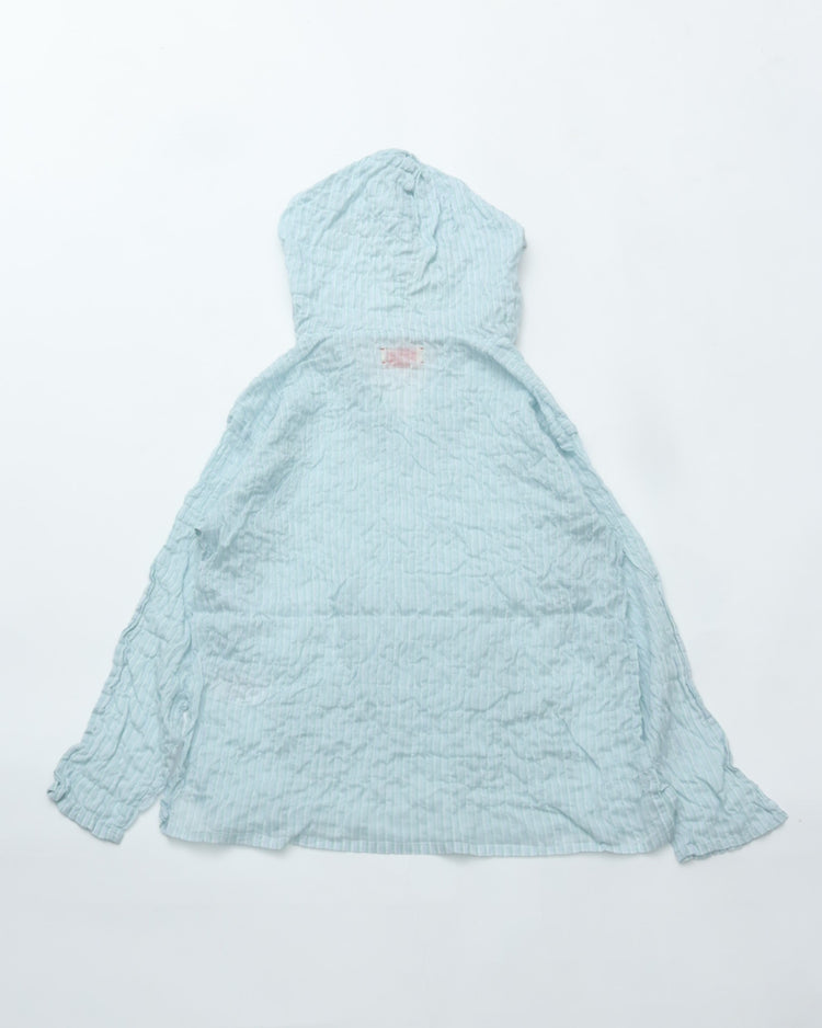 MEYAME  STRIPED LIGHT PARKA MEY-2430 BLUE
