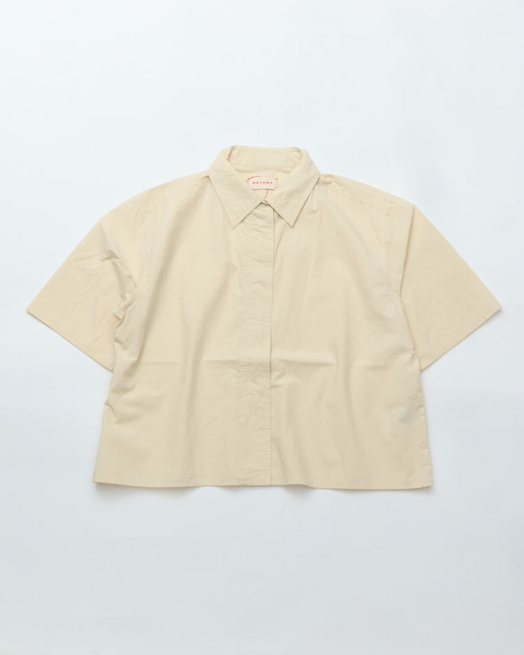 MEYAME  FRY FRONT HALF SLEEVE SHIRTS MEY-2437 CREAM