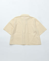 MEYAME  FRY FRONT HALF SLEEVE SHIRTS MEY-2437 CREAM