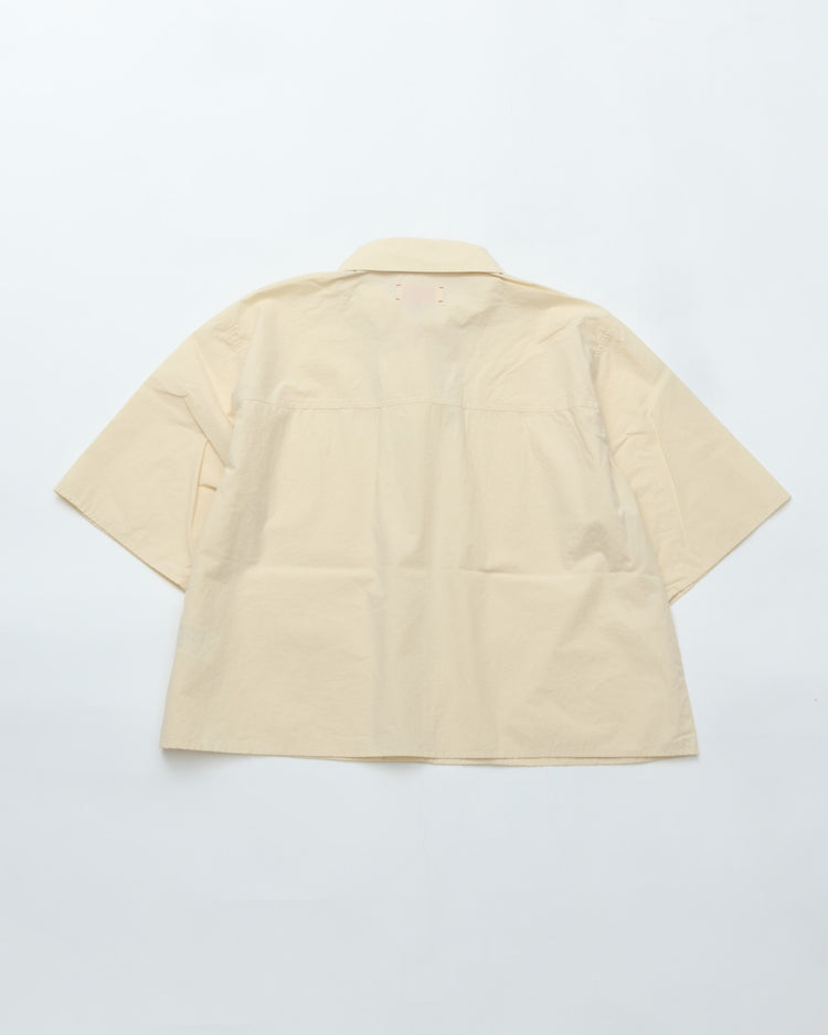 MEYAME  FRY FRONT HALF SLEEVE SHIRTS MEY-2437 CREAM