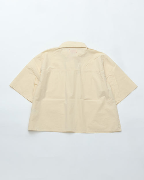 MEYAME  FRY FRONT HALF SLEEVE SHIRTS MEY-2437 CREAM