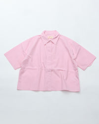 MEYAME  FRY FRONT HALF SLEEVE SHIRTS MEY-2437 PINK