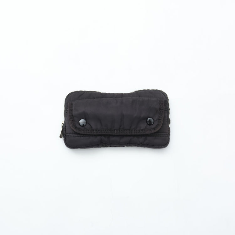 PORTER CLASSIC  SUPER NYLON WALLET POUCH BLACK