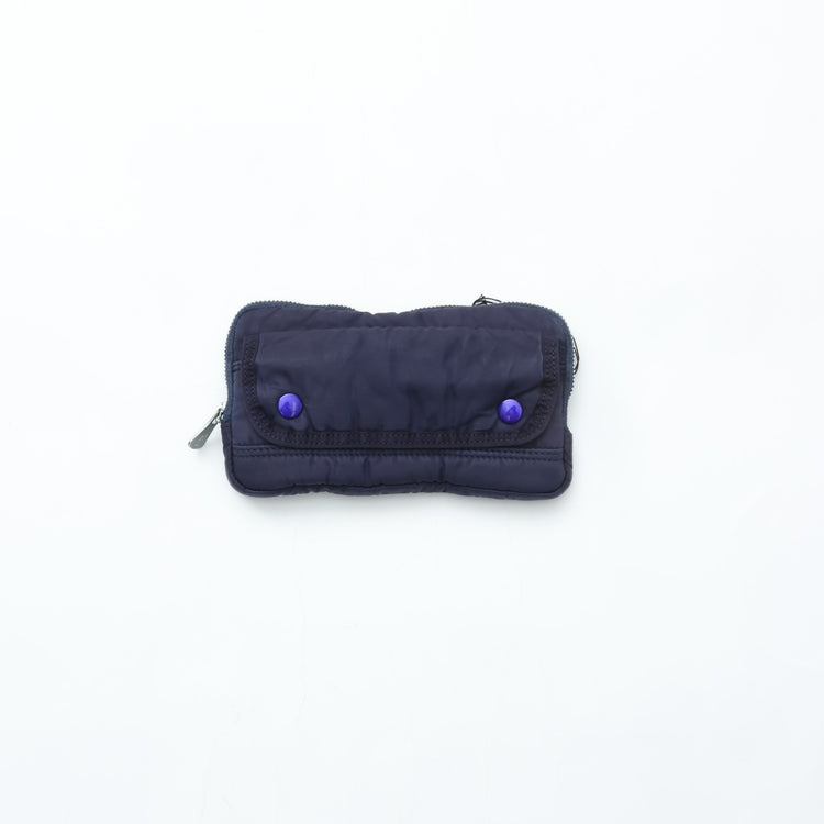 PORTER CLASSIC  SUPER NYLON WALLET POUCH BLUE