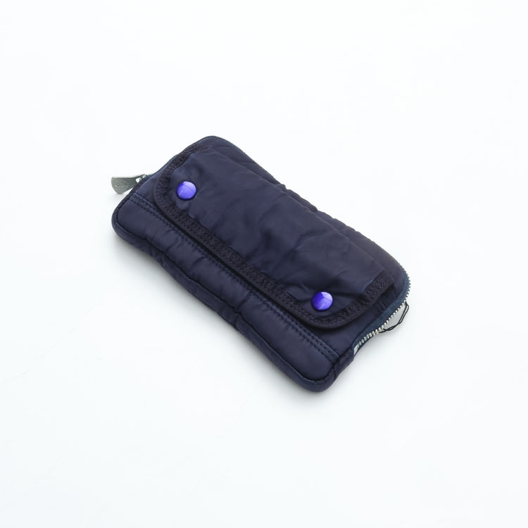 PORTER CLASSIC  SUPER NYLON WALLET POUCH BLUE