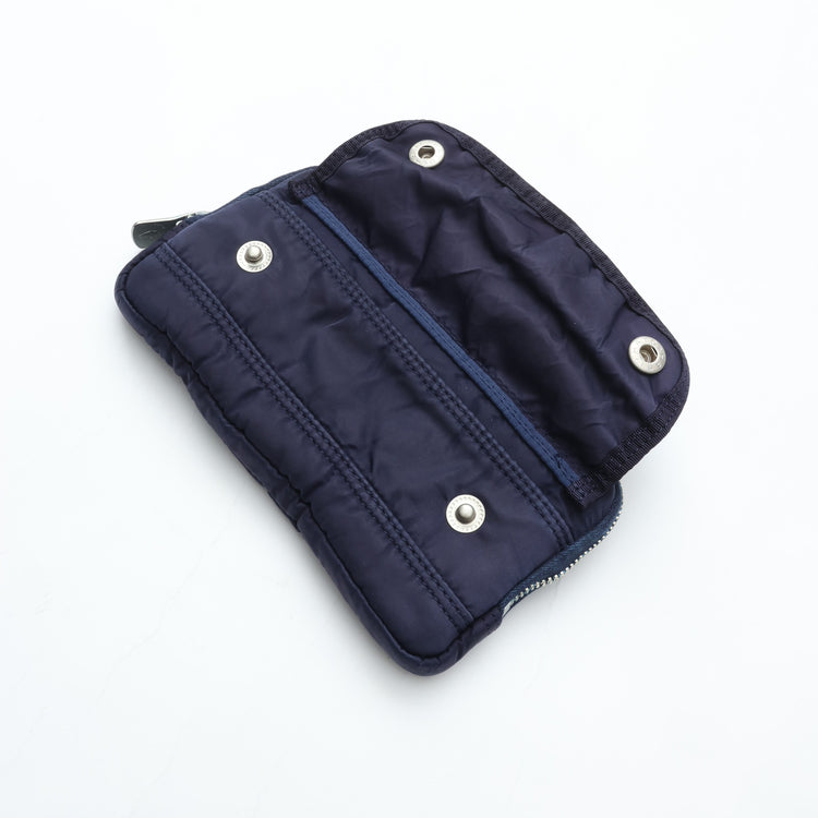 PORTER CLASSIC  SUPER NYLON WALLET POUCH BLUE