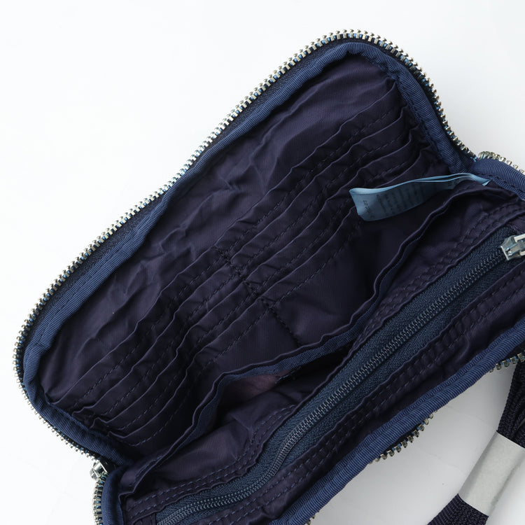 PORTER CLASSIC  SUPER NYLON WALLET POUCH BLUE
