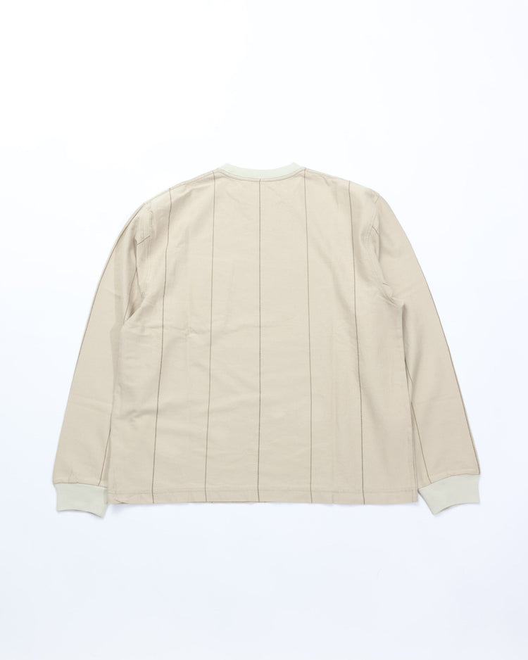 NOROLL / UNEVENNESS L/S TEE LT BEIGE