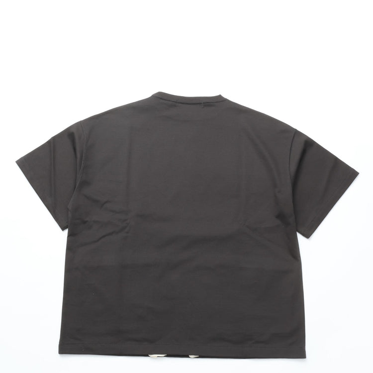 HAVERSACK / High-gauge jersey loose-fit short-sleeve T-shirt CHARCOAL