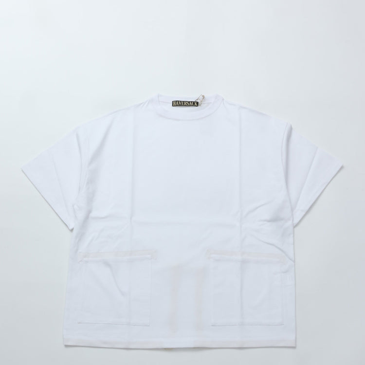 HAVERSACK / ハイゲージ天竺 ルーズフィット 半袖Tシャツ WHITE