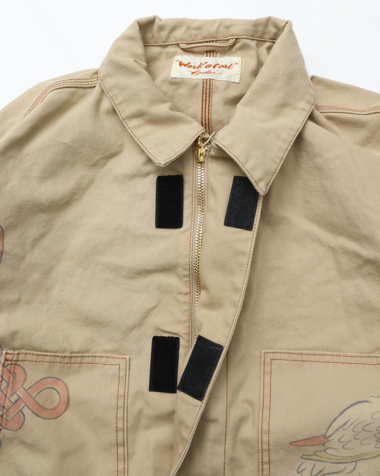 Work of Art Kendai / DUCK JACKET AGED WASH