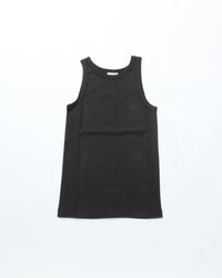 THE SHINZONE / CIRCULAR RIB TANKTOP 07 BLACK