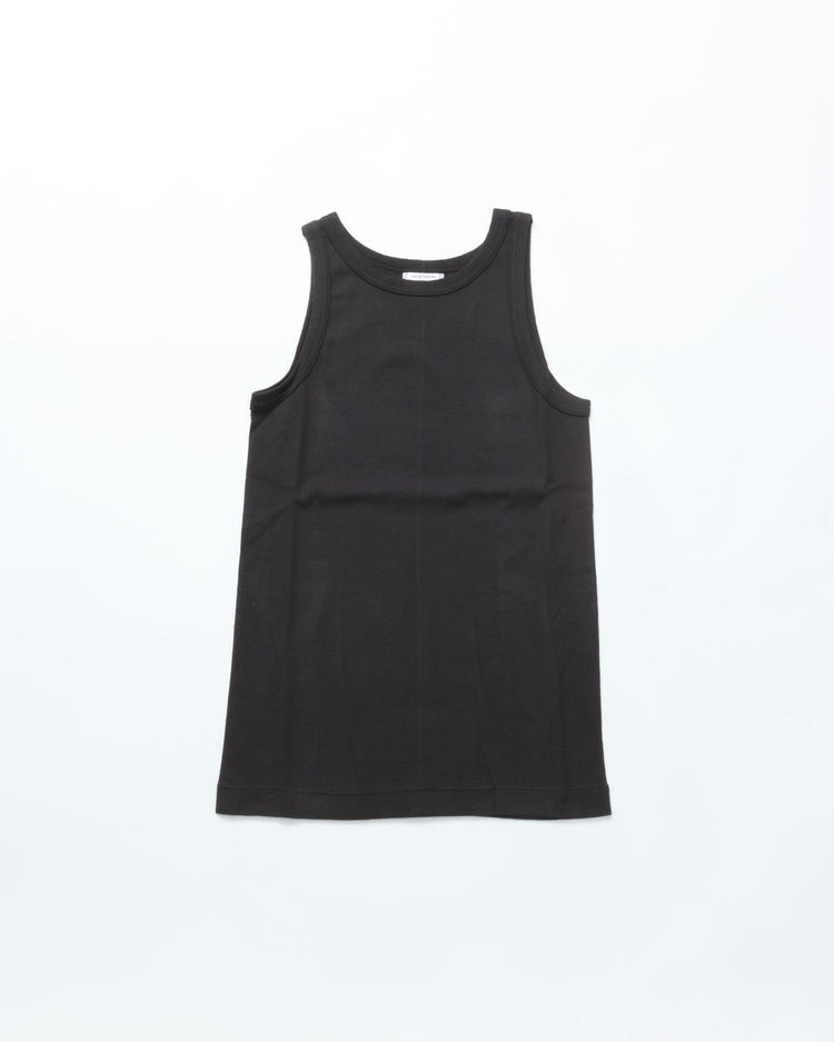 THE SHINZONE / CIRCULAR RIB TANKTOP 07 BLACK